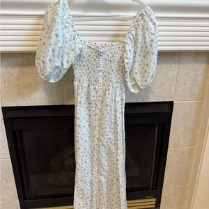 Floral Puff Sleeve Dress